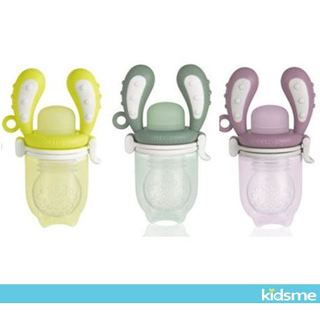 【Kidsme】咬咬樂輔食器增量版6m+(莫蘭迪色) 咬咬樂 蔬果棒 副食品器_Perfect baby