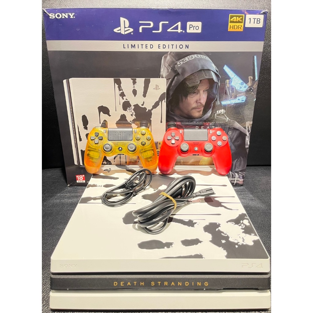 SONY PS4 PRO 1TB CUH-7218B 4K 版本9.50 HDR 八核心 死亡擱淺限量版 雙手把 遊戲機