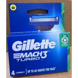Gillette吉列鋒速3 突破Mach3Turbo系列刮鬍刀頭4刀頭