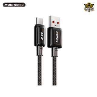 REMAX RC-C025 冰晶 66W快充雙色編織數據線 USB to TypeC 透明編織設計 正版臺灣公司貨