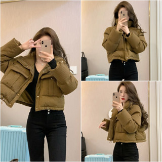 $免運$ 羽絨外套女 保暖外套 立領外套 短款外套 防風外套 棉服外套 冬季外套 寬鬆外套 麵包服 防寒外套