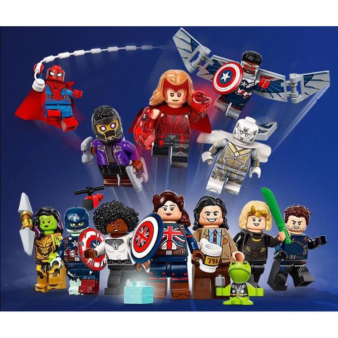 |樂高先生| LEGO 樂高 71031 漫威工作室 人偶包 全套12隻 緋紅女巫 蜘蛛人 美隊 獵鷹 全新正版/已拆袋