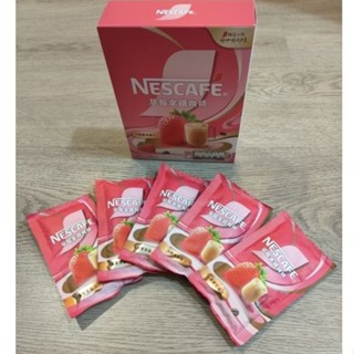 雀巢咖啡 NESCAFE 草莓拿鐵咖啡 (18g/包) (有效日期: 2026.02.11)