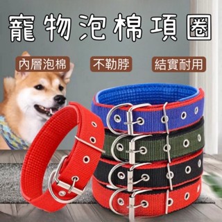 【喵喵汪汪】臺灣現貨 24H發貨 泡棉項圈 寵物項圈 狗狗項圈 寵物頸圈 狗狗頸圈 狗項圈 大型犬項圈 牽引繩
