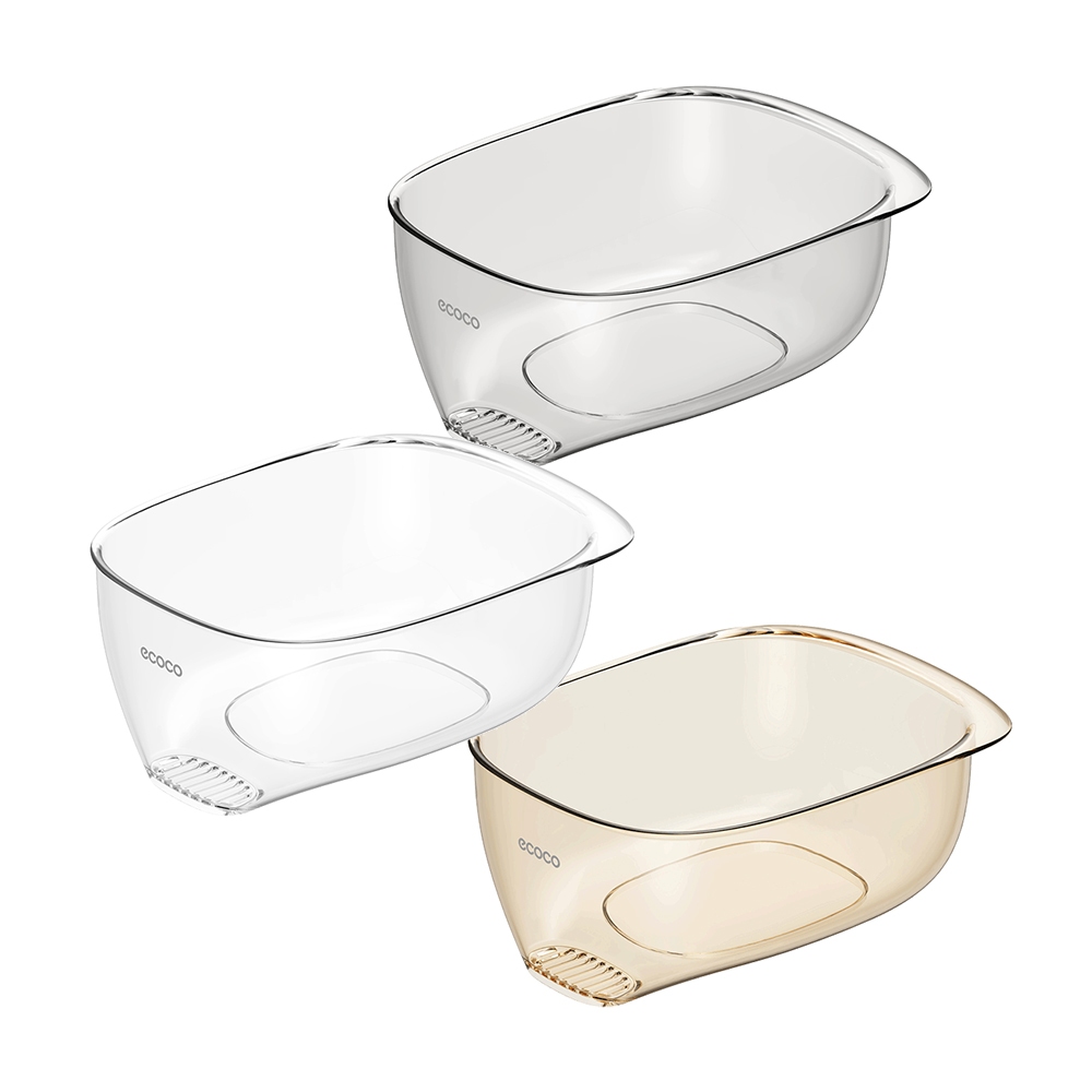 【ECOCO】意可可瀝水籃 瀝水碗 家用 洗菜盆 新款 廚房 多功能 焯水 濾水 瀝水盆 洗水果 神器