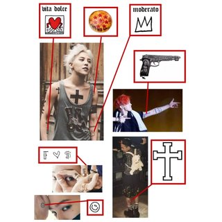 【GD】全套 紋身貼紙 / 紋身貼 紀念 懷念 明星 BIG BANG 權志龍 同款 韓團 韓國 KPOP 防水持久