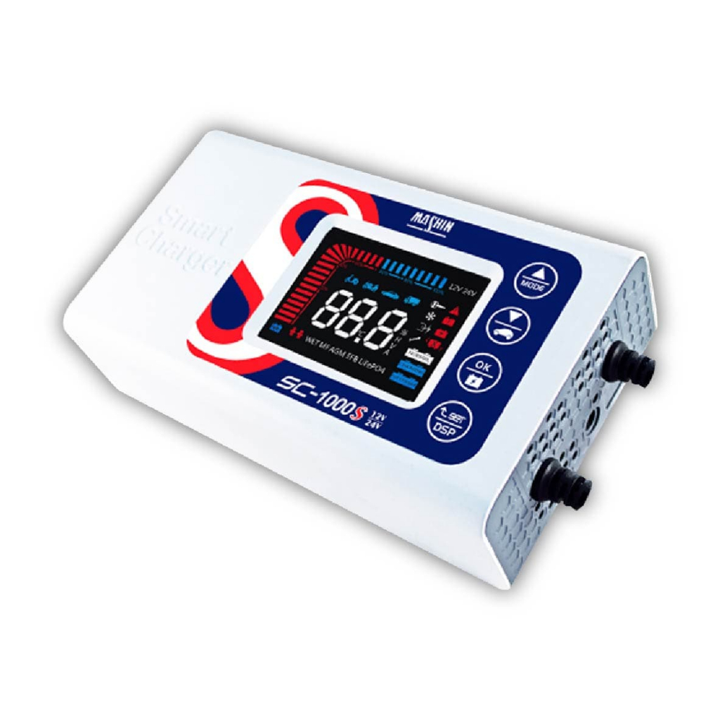MASHIN麻新 SC-1000S 智能型鉛酸/鋰鐵電瓶充電器