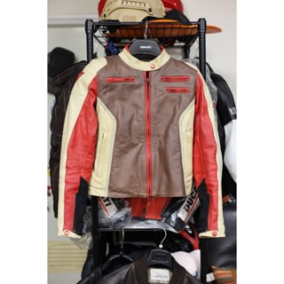 女騎士Dainese 復古騎士服半身皮衣42號