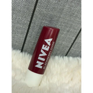 NIVEA 妮維雅 果漾潤彩蜜唇膏 護唇膏 潤唇膏 4.8g (公司貨)-黑莓 九成新