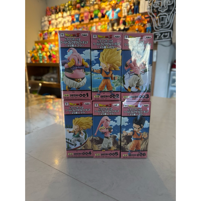 七龍珠 WCF 普烏篇 代理銀證 一套六隻 合售 魔人普烏 胖普烏 超三悟空 終極悟飯 悟天克斯普烏 惡普烏 非 一番賞