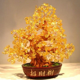 天然黃水晶發財樹 招財黃水晶樹正品黃水晶發財樹擺件 招財樹搖錢樹 招財轉運 開枝散葉特價