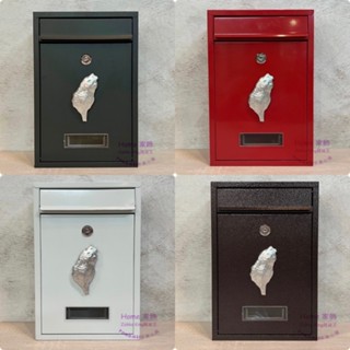 [HOME] 銀色臺灣創意造型信箱 5款 黑色白色紅色銅咖色刷金色 簡約造型 信件箱郵筒郵箱意見箱