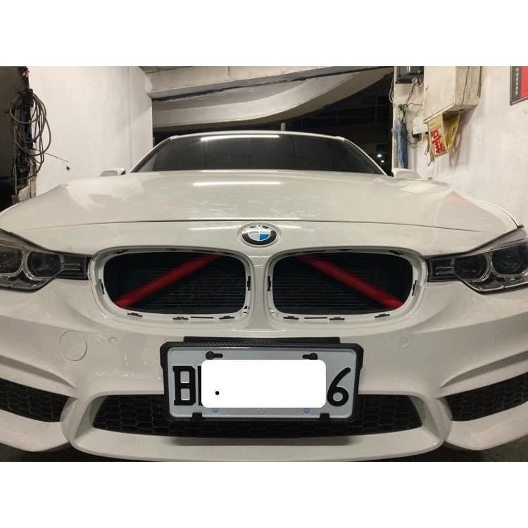 寶馬 BMW F30 F31紅色鼻毛 320水箱罩橫桿 328鼻毛 335進氣鼻毛 F31鼻毛