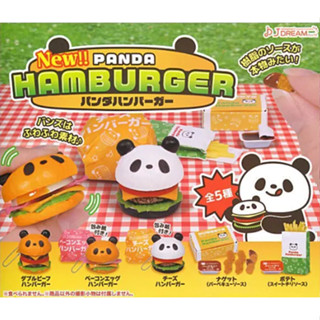 【Plutopia】J.DREAM 熊貓漢堡速食模型 扭蛋 整套5款