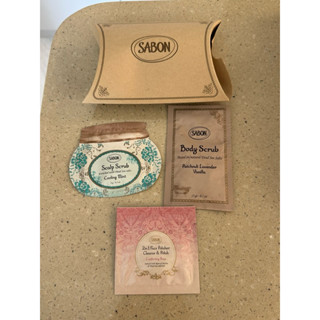 SABON 去角質 經典身體磨砂膏15g 沁心薄荷 死海鹽頭皮磨砂膏8g 二合一臉部純淨磨砂膏-珍萃玫瑰4ml