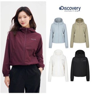 韓國 Discovery 24FW 女裝 Bertex 短版防水防風抗紫外線連帽外套 DWWJ3M051