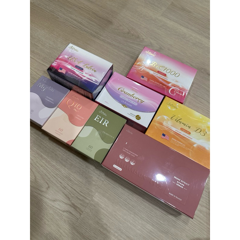 全新未拆封現貨-奇朵菈 Chidora蔓越莓、膠囊益生菌、D3、葉黃素、鎂鈣、B+C、補精、Q10