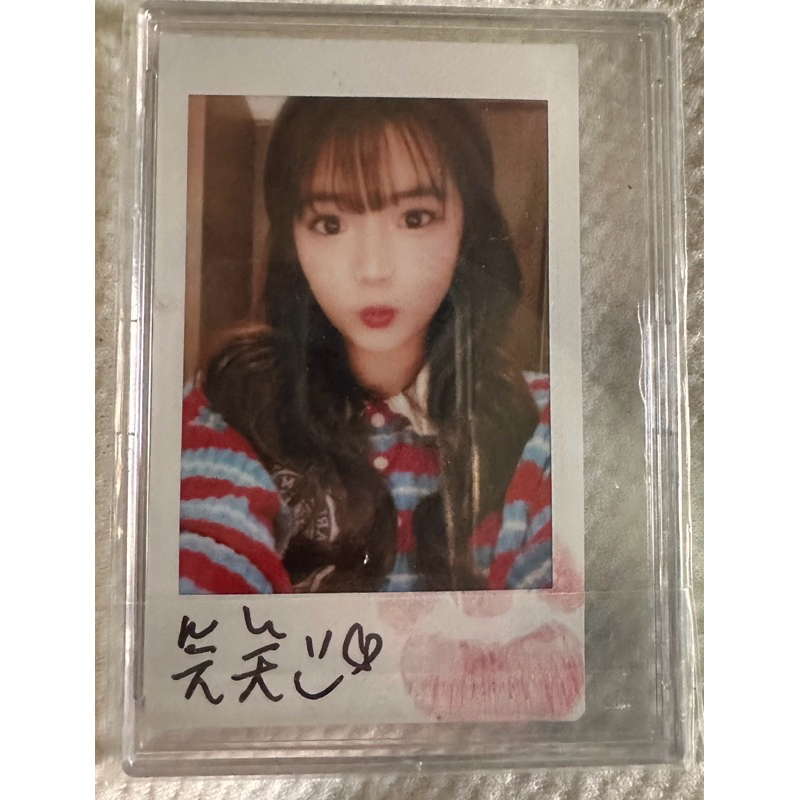 台啤永豐雲豹啦啦隊 電豹女 浪live主題日簽名拍立得 女孩卡 情人節 笑笑  限量 👄唇印簽名拍立得 樂天