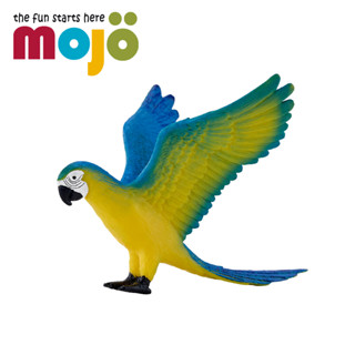 Mojo Fun動物模型-藍黃金剛鸚鵡/公仔/動物/模型/玩具