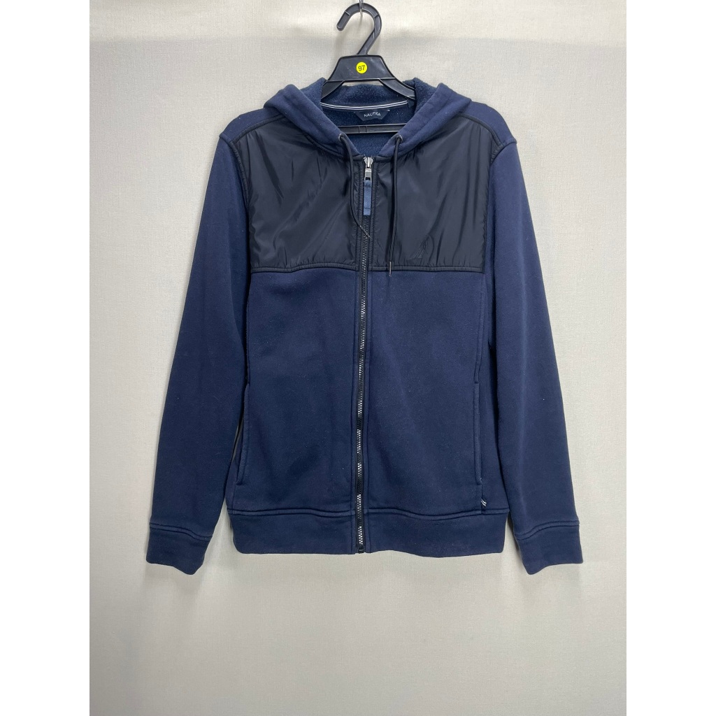 NAUTICA 海軍藍拼接內刷毛 男款長袖外套【衫佳衣】