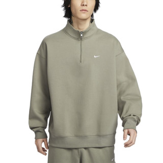 NIKE M NK SOLO SWSH HW BB QZ TOP 男 長袖上衣 保暖上衣 綠-DQ5209320
