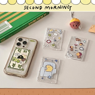 🌈Alpaca韓國文創 | second morning 磁吸式 卡夾 卡套 MagSafe 信用卡 悠遊卡 感應卡