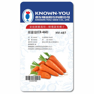 《農友種苗》精選蔬果種子 HV-487胡蘿蔔(CR-460)