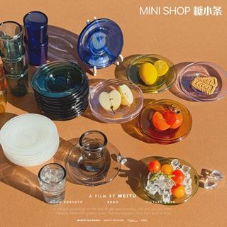 【預購】6分12分 迷你彩色透明玻璃杯.水杯.茶杯 OB11小布BJD娃用 娃娃屋擺設 袖珍傢俱 微縮場景