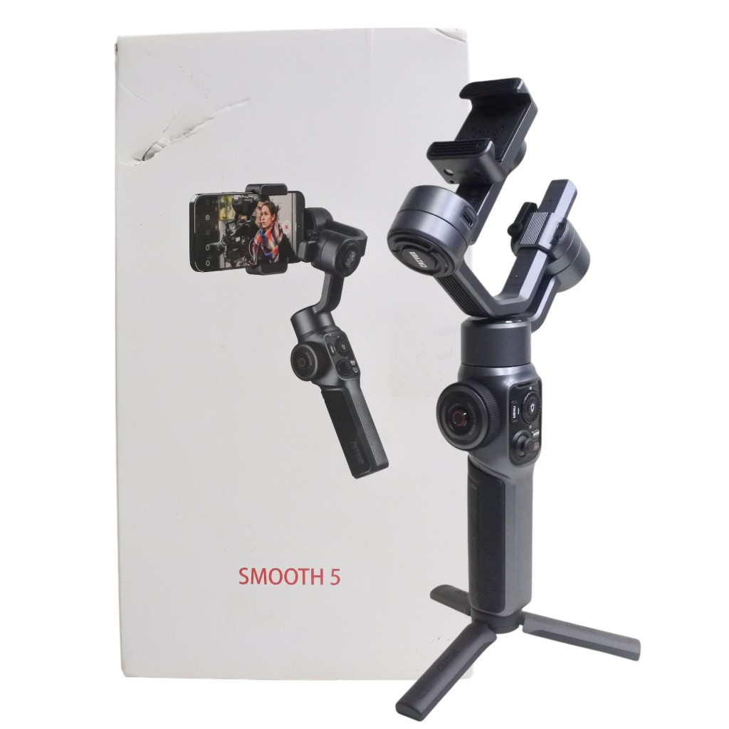 金卡價4233 二手 Zhiyun 智雲 SMOOTH5 三軸手機穩定器  109900000148 再生工場 03
