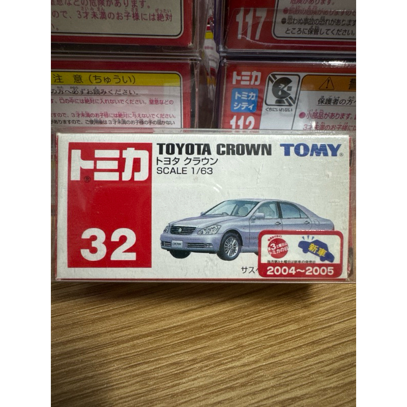 TOMICA  NO.32絕版舊藍標TOYOTA CROWN 新車貼