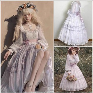 🍀棉花糖日記🌸 大碼女裝 預購款 田園風 蘿莉塔洋裝 lolita 公主裙 日系洋裝 蓬蓬裙 蛋糕裙 雨希 大尺碼