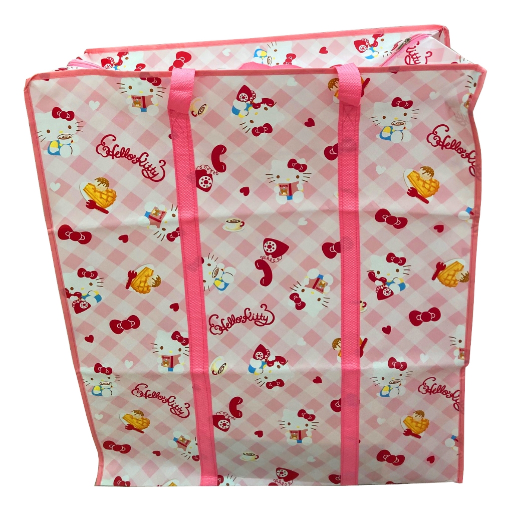 現貨正版Hello Kitty 批貨袋 棉被袋 購物袋 收納袋 玩具 衣物 萬用袋 搬家袋 粉色