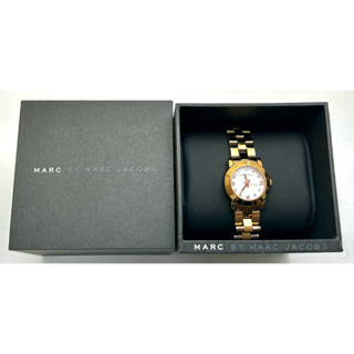MARC BY MARC JACOBS石英女錶//藍寶石水晶玻璃.原裝龍頭.原裝鐵帶.原裝錶盒+說明書