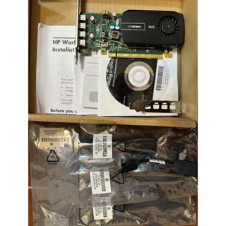 HP NVIDIA Quadro NVS 510 2GB DDR3 顯示卡 MINI DP 轉 DP x 4