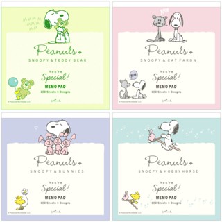 【莫莫日貨】2024 日本製 Hallmark 史努比 snoopy 4圖案 全綵便條紙 留言紙 memo (共4款)