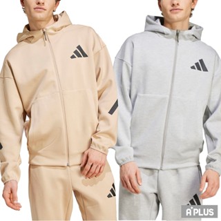 ADIDAS 男 運動外套 M Z.N.E. FZ 灰色 卡其色 - JF2445 JF2450