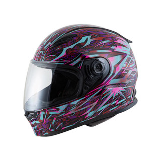 SOL 安全帽 SF-2M SF2M 賽博龐克 黑紫粉 抗UV 排齒釦 通風透氣 全罩 安全帽《比帽王》