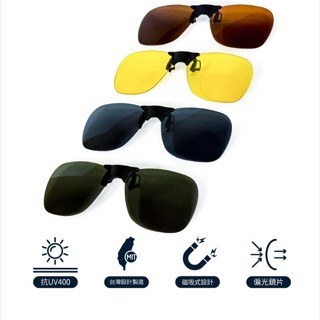 【Walkplus】ACEKA METRO系列 俐落方形款 磁吸式夾片 臺灣製 夾式太陽眼鏡 墨鏡 抗UV400 現貨