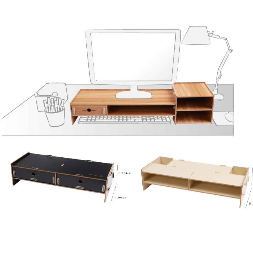 電腦螢幕增高架 加厚款 桌面顯示器增高架 桌上置物架 收納架 整理架