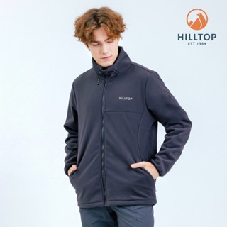 【Hilltop山頂鳥】WINDSTOPPER防風刷毛外套 (可銜接GORE-TEX外件) 男款黑｜PH22XM31EC