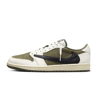 Travis Scott x Air Jordan 1 Medium Olive 聯名倒鉤 橄欖綠 DM7866-200