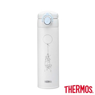 【THERMOS膳魔師】真空保溫瓶500ml(JOK-500WP-WW) 小熊維尼星空露營篇