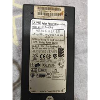 APD DA-60F19 變壓器 19V 3.16A (6.5x3.0mm)優派、奇美、宏基等液晶顯示器