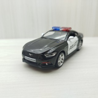 全新盒裝現貨~1:36~福特 野馬 警車 黑色 合金 模型車 迴力車 玩具