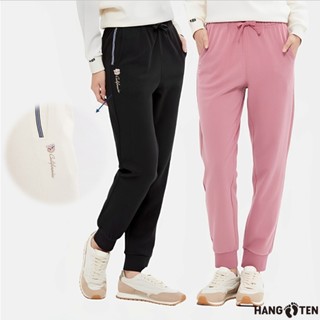 【Hang Ten】女裝-JOGGER FIT加州熊刺繡束口長褲(多色選)