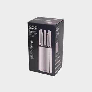【英國 Joseph Joseph】Eleveate系列 不鏽鋼刀具5件組(附旋轉刀架)《泡泡生活》刀具 不鏽鋼