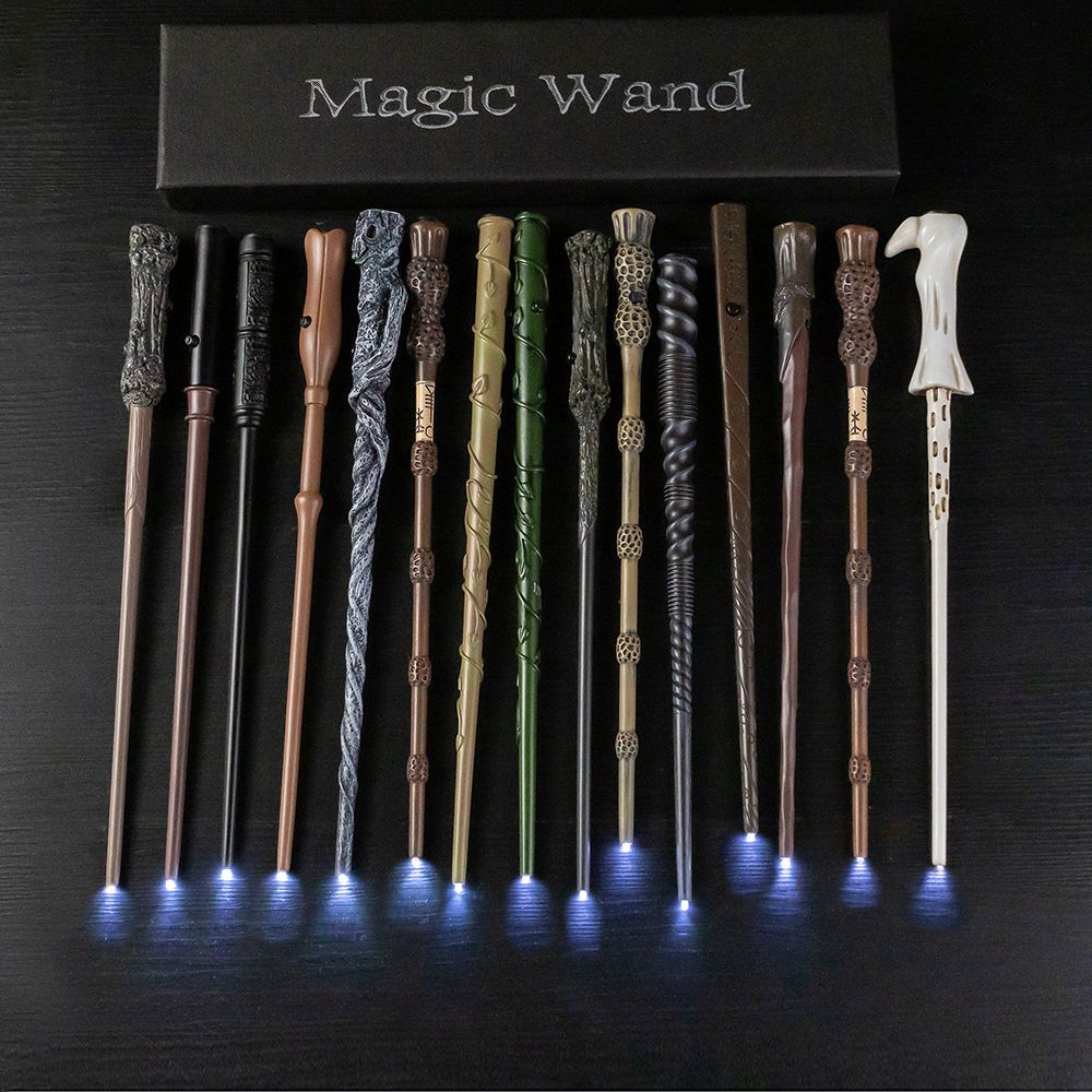 【曉曉優選】 萬聖節裝扮 哈利波特發光魔杖 可發光 魔法棒 發光魔杖 鄧不利多石內卜魔杖哈利波特周邊 動漫周邊