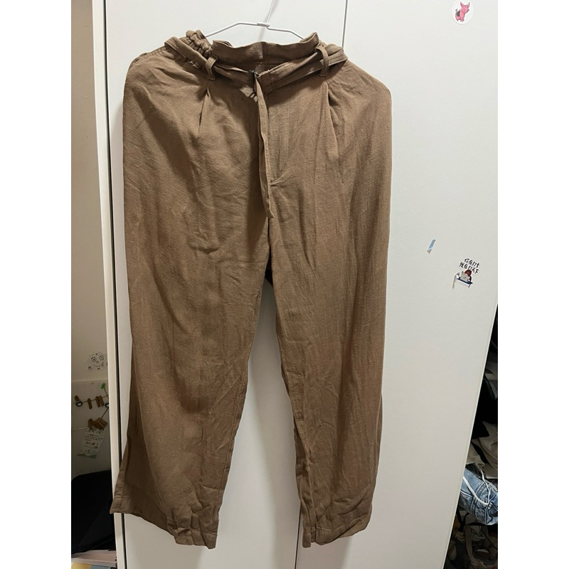 二手✌️Uniqlo 亞麻花苞長褲 S號