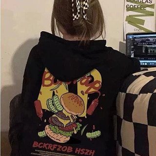 臺灣出貨 女生衣服 帽T連帽衛衣美式 大學T男女生同款韓版大呎碼 oversize 刷毛 加絨 長袖上衣M1002A