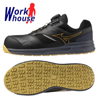 【Work house】MIZUNO 4E超寬楦 美津濃 輕量工作鞋 防護鞋 BOA旋鈕 塑鋼頭 F1GA247609